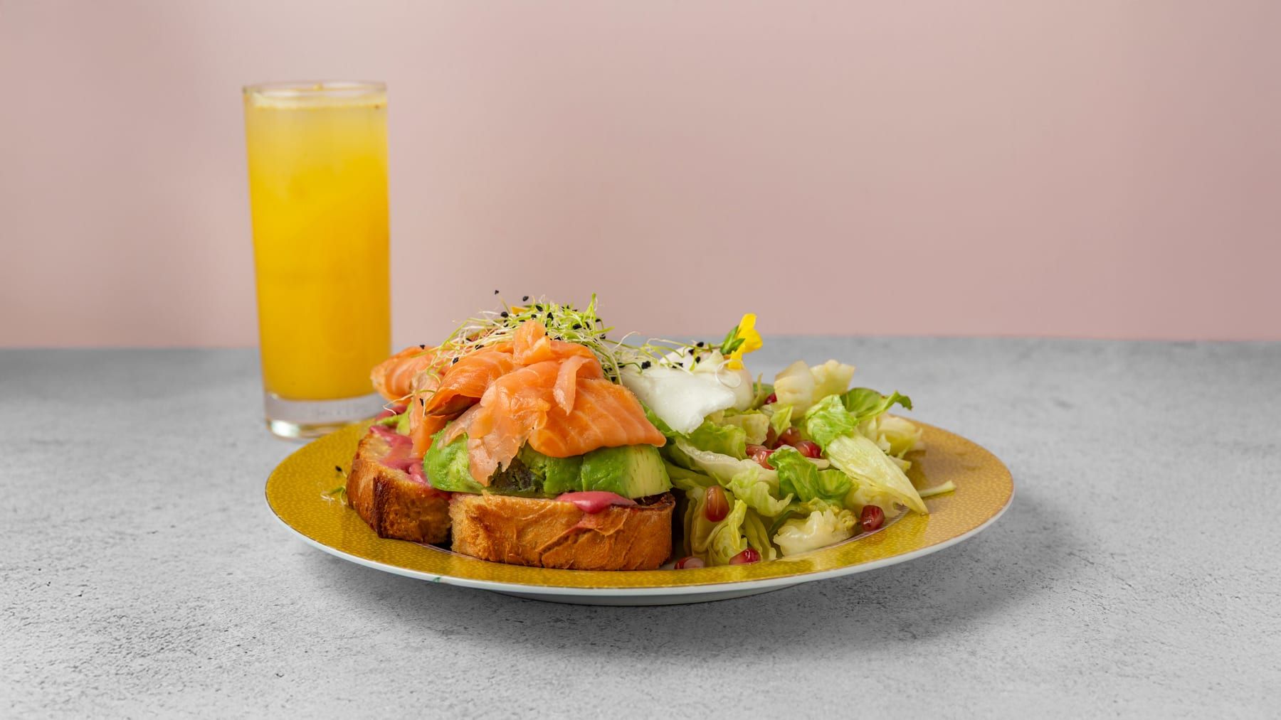 French toast salé au saumon gravlax maison